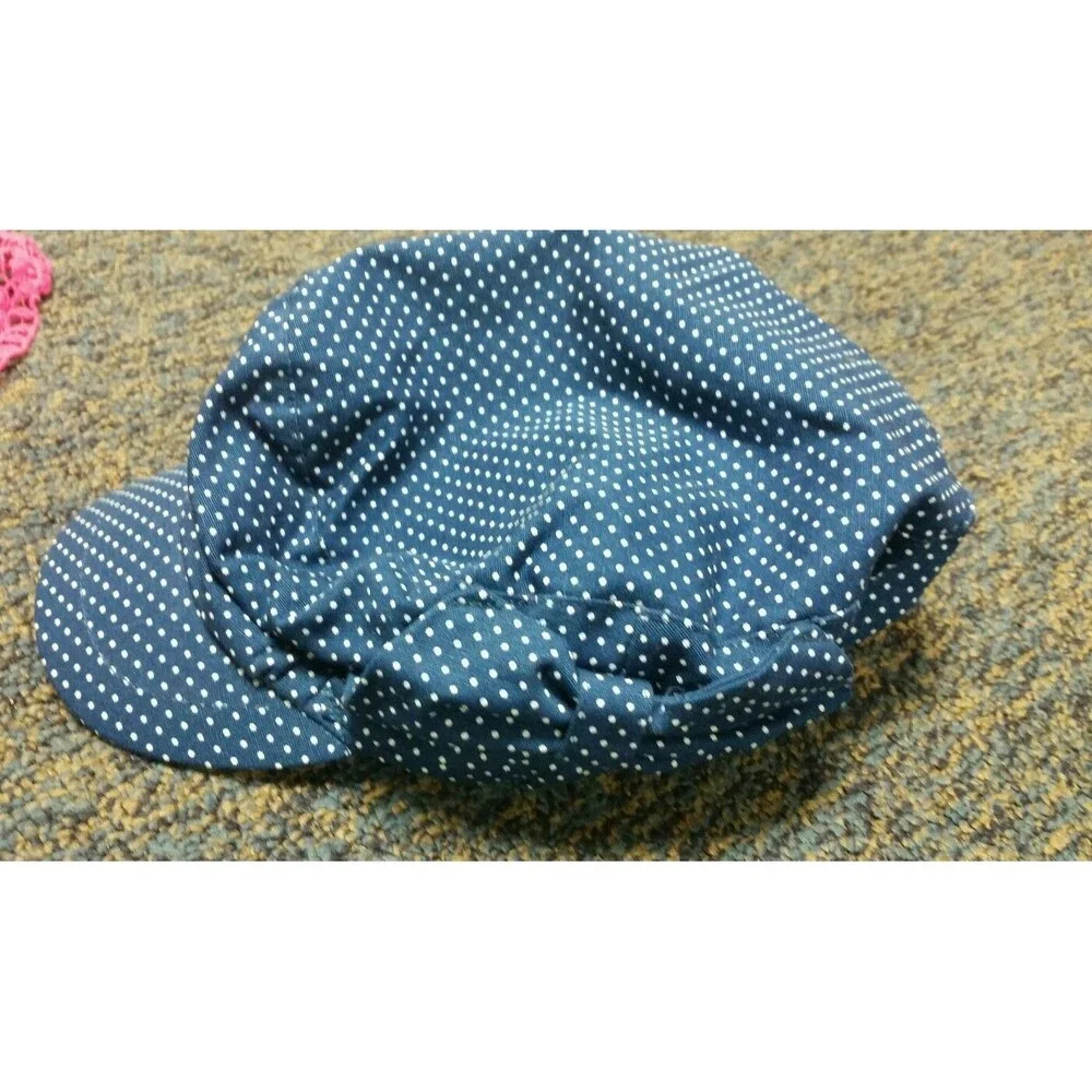 Girls est.1989 Place 7-8 Blue with White Polka Dots Cap